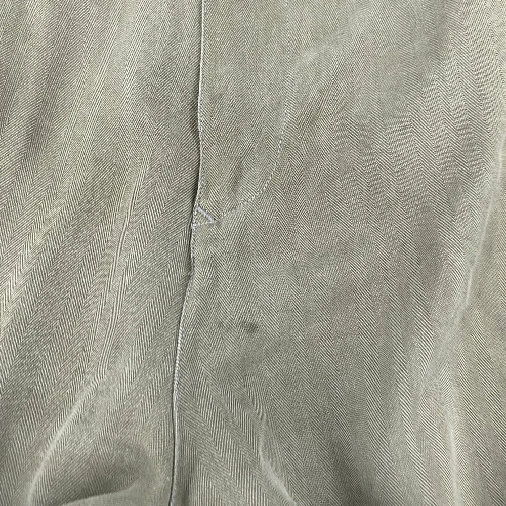 Tommy Bahama Mens 40 Silk Pants Olive Green Straight Leg Casual Trousers Luxury